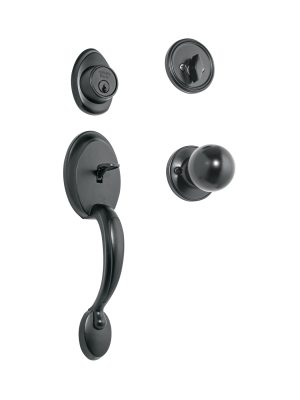 27239 - Jaladera y perilla, Berna llave-mariposa, negro, BASIC