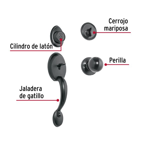 CEP-61PJPFC1.jpg 27239 - Jaladera y perilla, Berna llave-mariposa, negro, BASIC