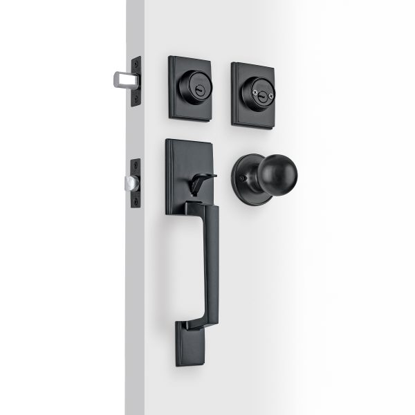 45296 - Jaladera y perilla Porto llave-llave, negro