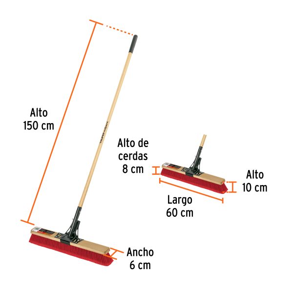 103756 - Cepillo cerda mixta, 60cm, p/múltiples superficies, EXPERT