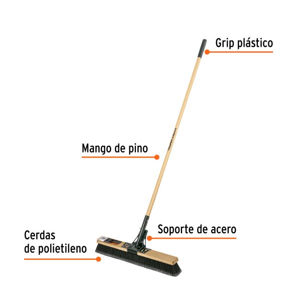 103754 - Cepillo cerda PP, 60cm, p/superficies rugosas, EXPERT