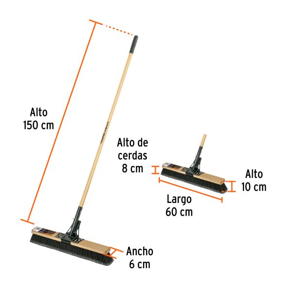 103754 - Cepillo cerda PP, 60cm, p/superficies rugosas, EXPERT