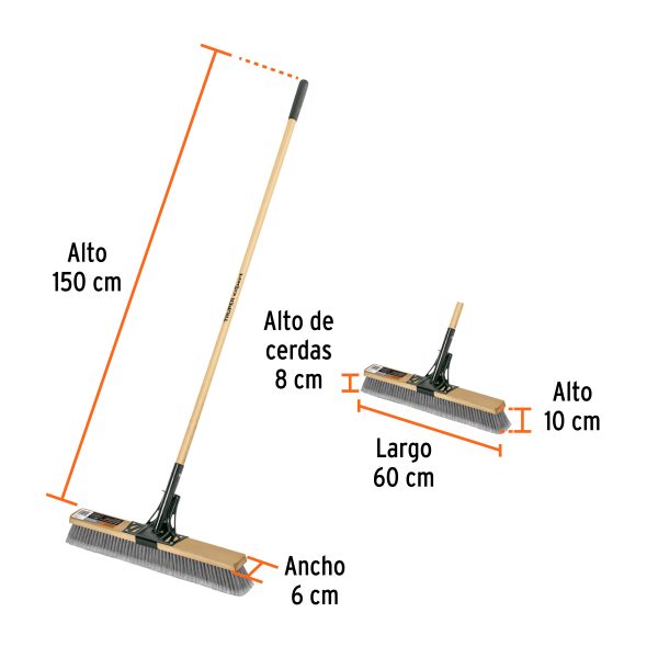 103755 - Cepillo cerda PE, 60cm, p/superficies lisas, EXPERT