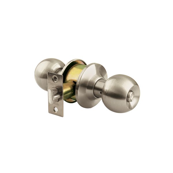 44065 - Cerradura tipo esfera para baño, níquel satín, Hermex