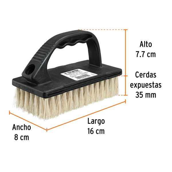 14491 - Cepillo para pintor, para limpieza con cerdas de ixtle