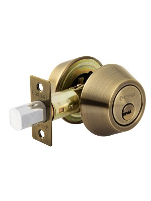 CERO-22.jpg 43597 - Cerrojo llave-llave latón antiguo, llave de puntos, HERMEX