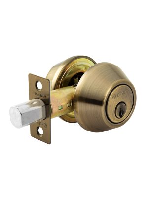 23612 - Cerrojo llave-llave latón antiguo, llave tradicional, HERMEX