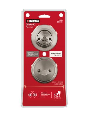 CERO-41E1.jpg 44036 - Cerrojo llave-mariposa níquel satin, llave de puntos, Hermex