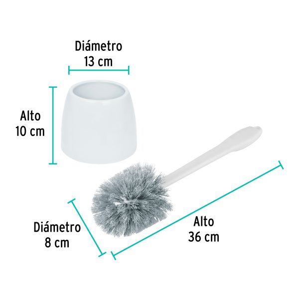 57029 - Cepillo sanitario de plástico con base, KLINTEK