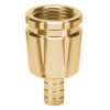 101163 - Conector 1/2' hembra robusto de aluminio, Truper