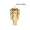101163 - Conector 1/2' hembra robusto de aluminio, Truper