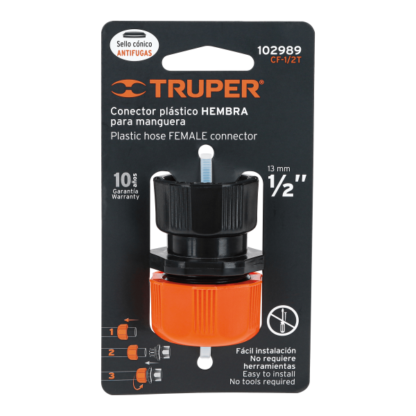 CF-1-2TE1.png 102989 - Conector 1/2' hembra de ABS con tuerca de ajuste manual