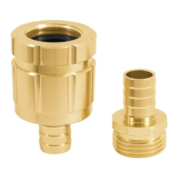 101168 - Juego de conectores 5/8' macho/hembra robustos de aluminio