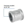 47551 - Cople reforzado de acero galvanizado de 3/4', Foset