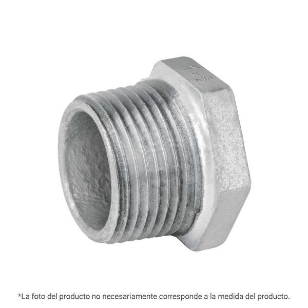 43967 - Reducción bushing acero galvanizado 1/2x1/4', FOSET