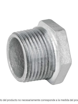 43968 - Reducción bushing acero galvanizado 1/2x3/8', FOSET
