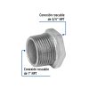 47505 - Reducción bushing acero galvanizado 1'x 3/4', Foset