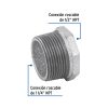 48774 - Reducción bushing acero galvanizado 1-1/4 x 1/2', Foset