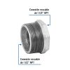 48780 - Reducción bushing acero galvanizado 1-1/2 x1-1/4', Foset