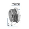 48782 - Reducción bushing acero galvanizado 2 x 1-1/2', Foset