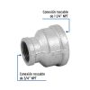 48762 - Reducción campana acero galvanizado 1-1/4' x 3/4', Foset
