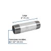 48838 - Niple de acero galvanizado 1-1/2 x 6', Foset