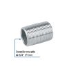 47537 - Niple de acero galvanizado 3/4' cuerda corrida, Foset