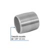 48789 - Niple de acero galvanizado 1-1/4' cuerda corrida, Foset