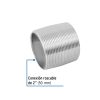 48791 - Niple de acero galvanizado 2' cuerda corrida, Foset