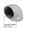 48751 - Codo 90° acero galvanizado de 2', Foset