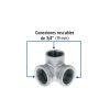 48741 - Codo rincón acero galvanizado de 3/4', Foset
