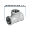 47486 - Tee sencilla 3/4' acero galvanizado, Foset