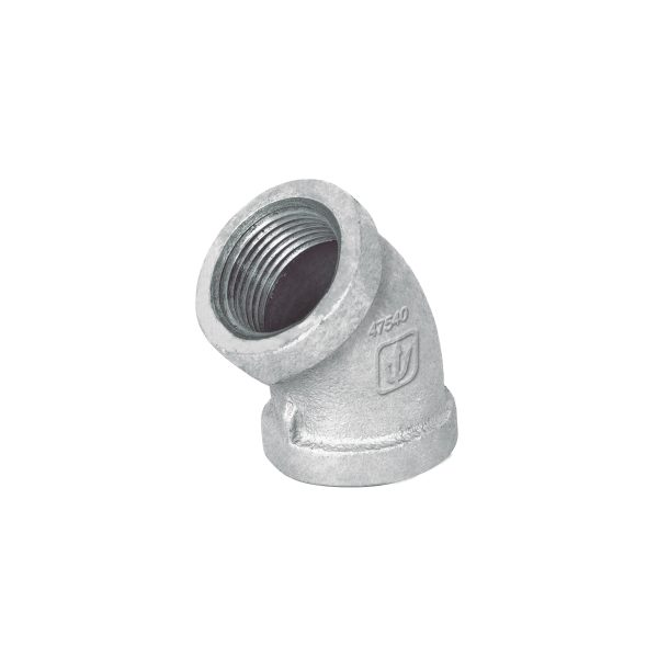 47540 - Codo 45° acero galvanizado de 3/4', Foset