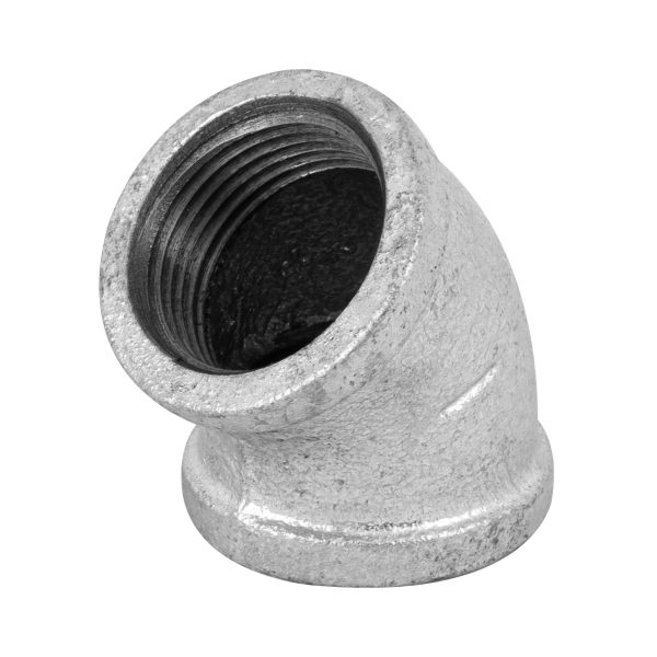 47541 - Codo 45° acero galvanizado de 1', Foset
