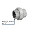 47481 - Tuerca unión 1' acero galvanizado, Foset