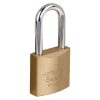 27069 - Candado de hierro color latón 25 mm, largo, caja, BASIC
