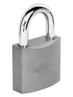 CH-32.jpg 43791 - Candado de hierro 32 mm gancho corto en caja, HERMEX