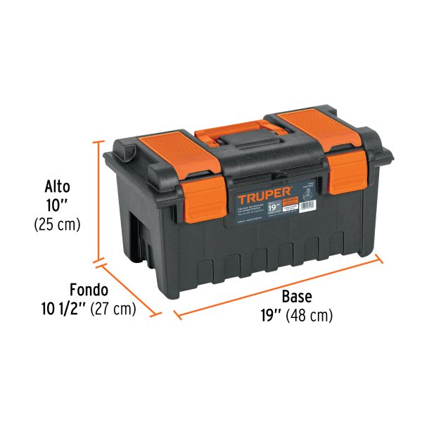 11143 - Caja para herramienta de 19' con compartimentos, TRUPER