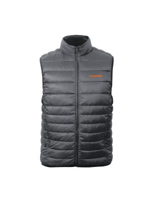 69997 - Chaleco de plumas ligero para hombre, gris, M, TRUPER