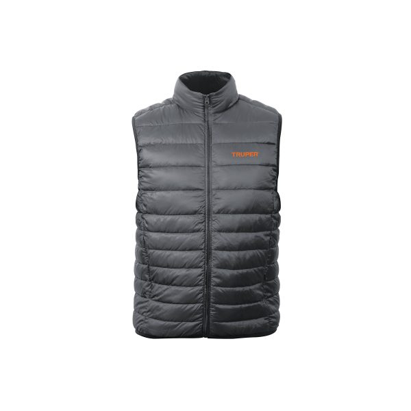 69997 - Chaleco de plumas ligero para hombre, gris, M, TRUPER