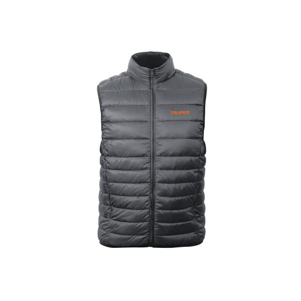 65009 - Chaleco de plumas ligero para hombre, gris, EG, TRUPER