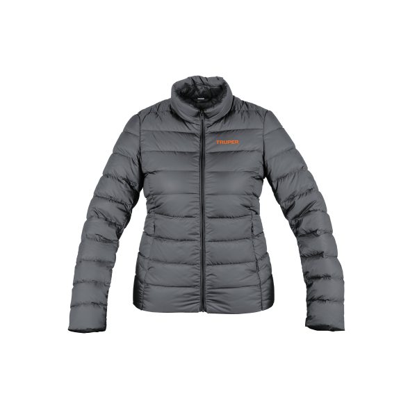 66007 - Chamarra de plumas ligera para mujer, gris, EG, TRUPER