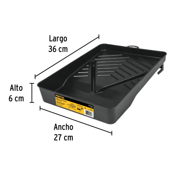 20654 - Charola para rodillo 9', PRETUL