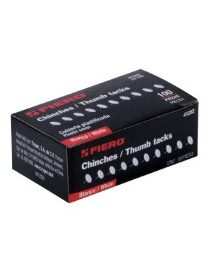 41252 - Caja con 100 chinches blancas, Fiero