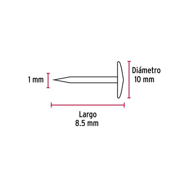 41251 - Caja con 100 chinches negras, Fiero