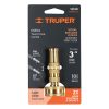 13130 - Chiflón 3' de latón maquinado para manguera, Truper