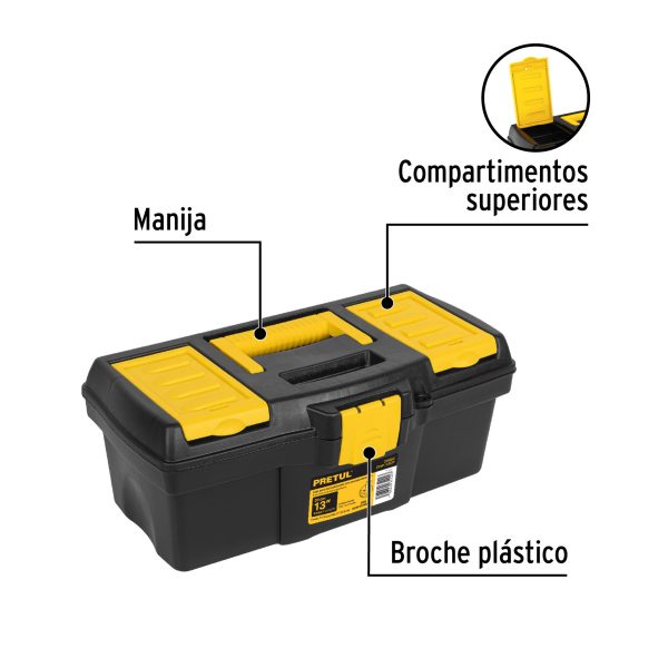 20602 - Caja para herramienta de 13' con compartimentos, Pretul