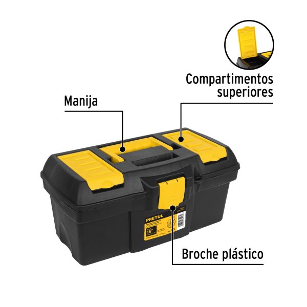 20603 - Caja para herramienta de 16' con compartimentos, Pretul