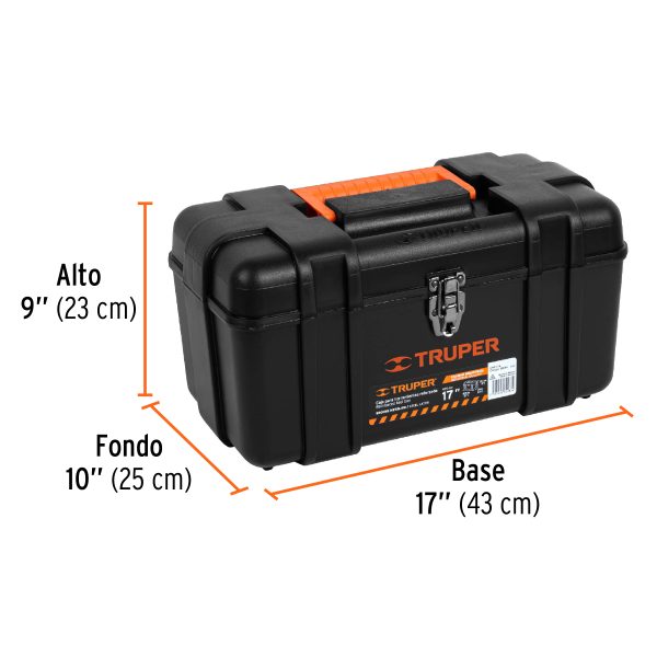 19656 - Caja para herramienta 17' industrial, broches metálicos