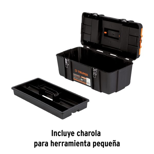 102435 - Caja para herramienta 20' c/compartimentos,broches metálicos